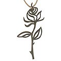 Leather 'Rose Exotica' Necklace (Brazil)
