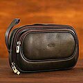 Leather 'Classic Brown' Toiletry Case (Peru)