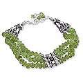 Sterling Silver 'Fresh Green' Peridot Bracelet (India)