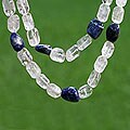 Quartz and Sodalite 'Ocean Waves' Necklace (Brazil)