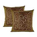 Silk and Cotton 'Fertile Field' Cushion Covers (Thailand)
