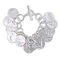 Sterling Silver 'Moonlight Reflections' Charm Bracelet (Mexico)