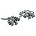 Sterling Silver 'Silver Elephants' Cuff Links (India)