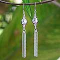 Sterling Silver 'Wind Chime' Drop Earrings (Thailand)