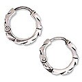 Sterling Silver 'Fantasy' Hoop Earrings (Mexico)