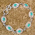 Sterling Silver 'Lucky Seven' Link Bracelet (India)