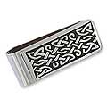 Sterling Silver 'Celtic Frieze' Money Clip (Mexico)