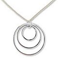 Sterling Silver 'Inner Circle' Pendant Necklace (Thailand)
