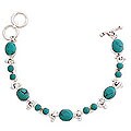 Sterling Silver 'Blue Sky' Tennis Bracelet (India)