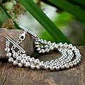 Sterling Silver 'Perfection' Wristband Bracelet (Thailand)