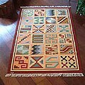 Peruvian 'Calendar Months' Wool Rug (4' x 6')