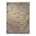 Indo 'Red Sea' Wool Rug (5'6 x 7'6)