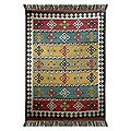 Indo 'Snowflakes' Wool Rug (5'6 x 8')