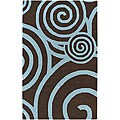 Hand-tufted 'Pixar' New Zealand Wool Rug (7'9 Round)