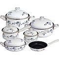 Blue Garland Enamel-on-Steel 11-piece Cookware Set
