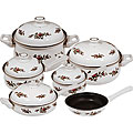 Mose Rose Enamel-on-Steel 11-piece Cookware Set