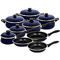 Tuscany Blue Gloss Enamel 15-piece Set