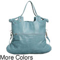 Pietro Alessandro Large Glazed Leather Satchel
