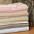 Cotton Sateen Printed Stripe Sheet Set