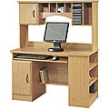 Traditional Honey Oak Computer Center