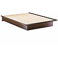 Contemporary 60-inch Chocolate Platform Bed