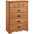 Country Pine 5-drawer Chest