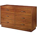 Sunny Pine Contemporary Double Dresser