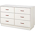Pure White Contemporary Double Dresser