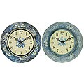 Decorative 13.5-inch Clock Plates (Set of 2)