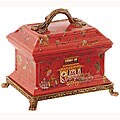 Chinoiserie Ormolu Footed Box