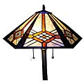 Tiffany-style Octigon Floor Lamp