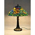 Tiffany-style Water Lily Table Lamp