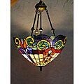 Tiffany-style Rome Hanging Lamp