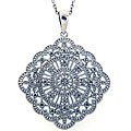 Sterling Silver 1/4ct TDW Diamond Necklace (J-K, I3)