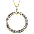 Sterling Silver 1/4ct TDW Diamond Two-tone Necklace (J-K, I3)