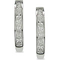 10k White Gold 1/4ct TDW Diamond Hoop Earrings (J-K, I3)