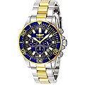 Invicta Men's Signature Chronograph Two-tone Blue Dial Watch