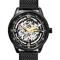 Akribos XXIV 'Saturnos Elite' Men's Skeleton Automatic Watch