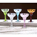 Dot 4-piece Margarita Glass Set