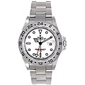 Pre-owned Rolex Explorer ll Men's Steel White Dial Watch