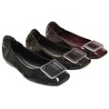 BCBGirls Square-toe Buckle-accent Ballet Flats