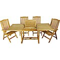 Rectangular 7-piece Solid Teak Dining Set