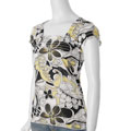 Mascara Brand Junior's Smocked Square Neck Shirt
