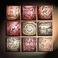 Hand-painted 'Elemental Terrain' Canvas 9-piece Art Set