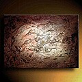 Hand-painted 'Cosmic Storm' Canvas Art