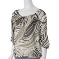 Unique Spectrum Women's Banded Bottom Blouse