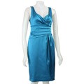 Anne Klein Women's Stretch Sateen Pleated Dress