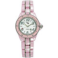 LP Italy Celano Women's Pink Ceramic Diamond Watch