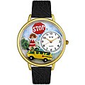 Whimsical School Bus Driver Theme Women's Watch