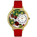Whimsical Women's 'Ladybugs' Theme Watch